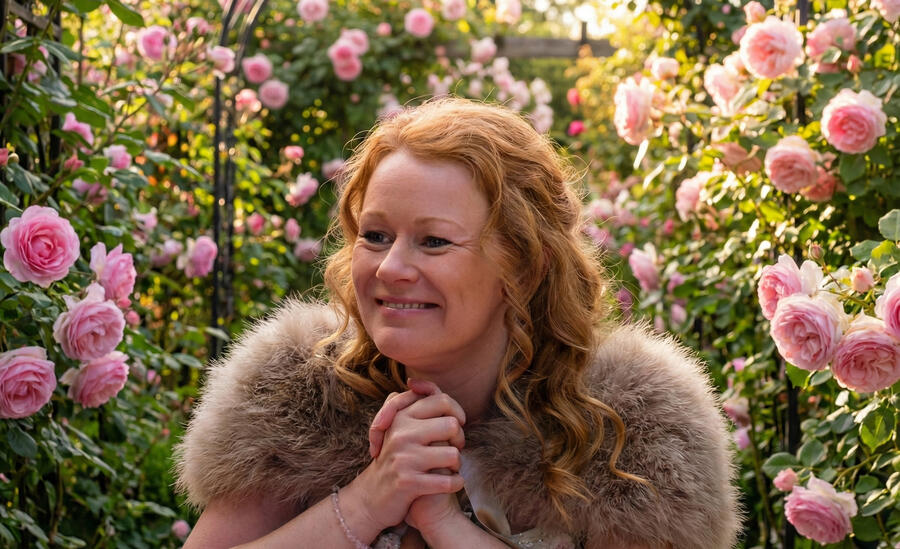 A beautful angel smiling